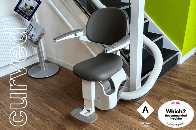 stairlifts for curved staircases with bends
